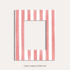 Coral Cabana Stripe Photo Mat