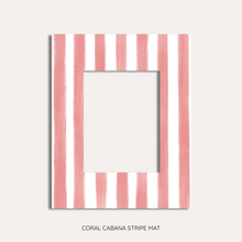  Coral Cabana Stripe Photo Mat