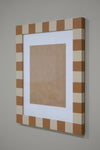 Chunky Stripe Frame : Linen Brown